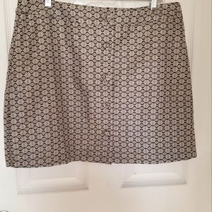 Wayf Nordstrom Pelham Button Front Mini Skirt (XL)